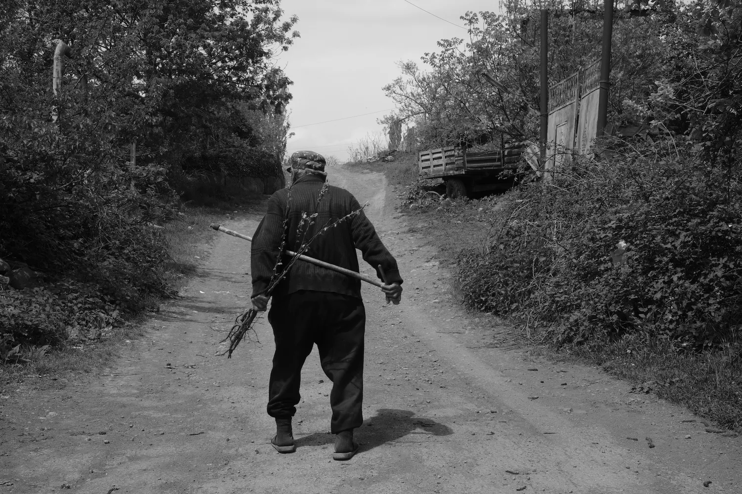 A man in Kornidzor – border with Azerbaijan