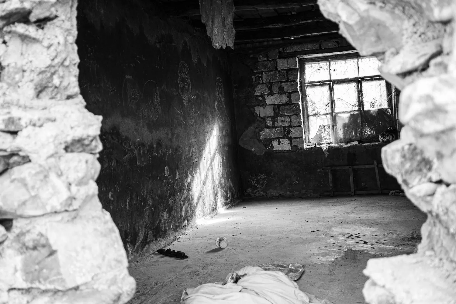 Burned house in Nagorno - Karabakh 