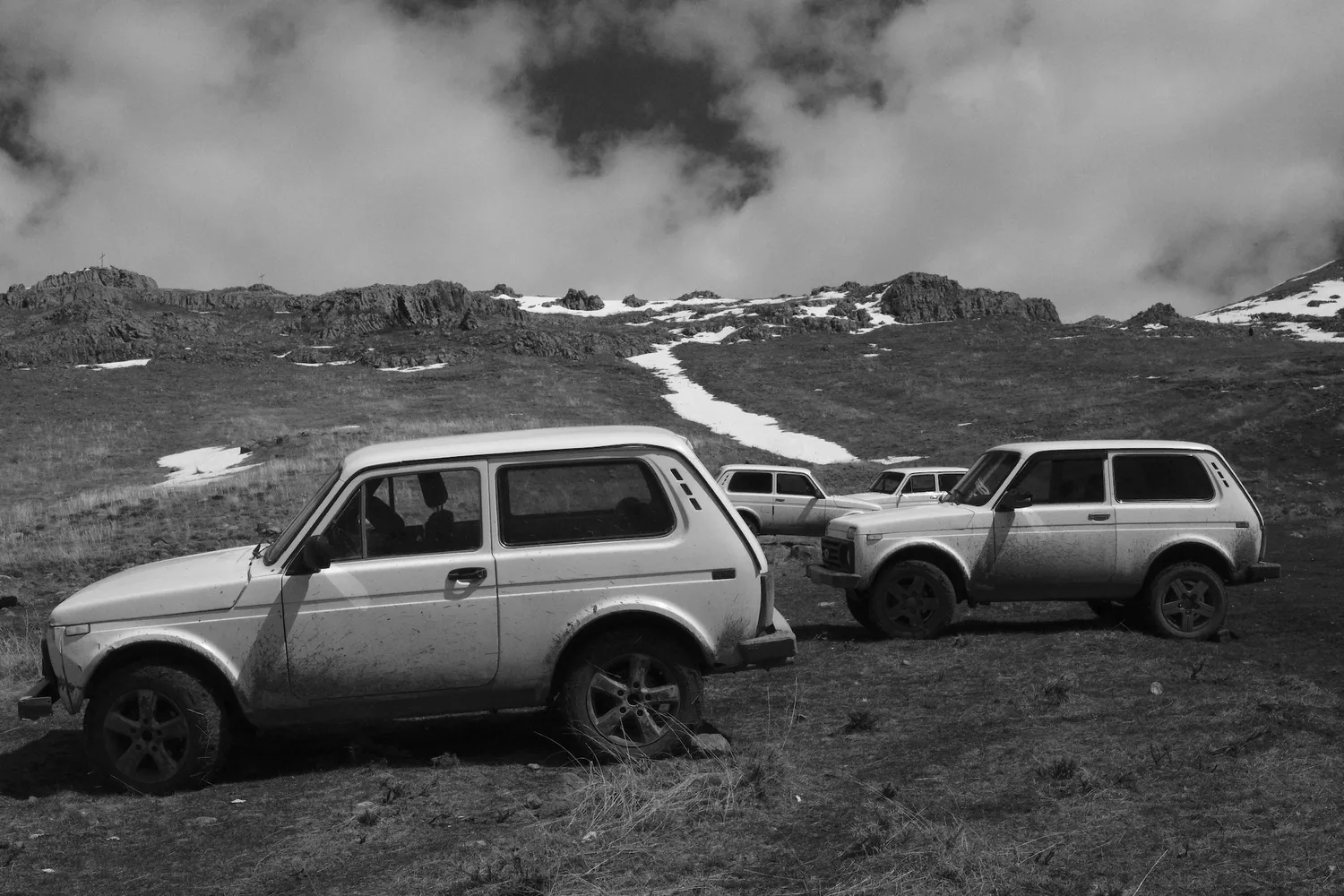 Here is the Lada, the car that can go anywhere.