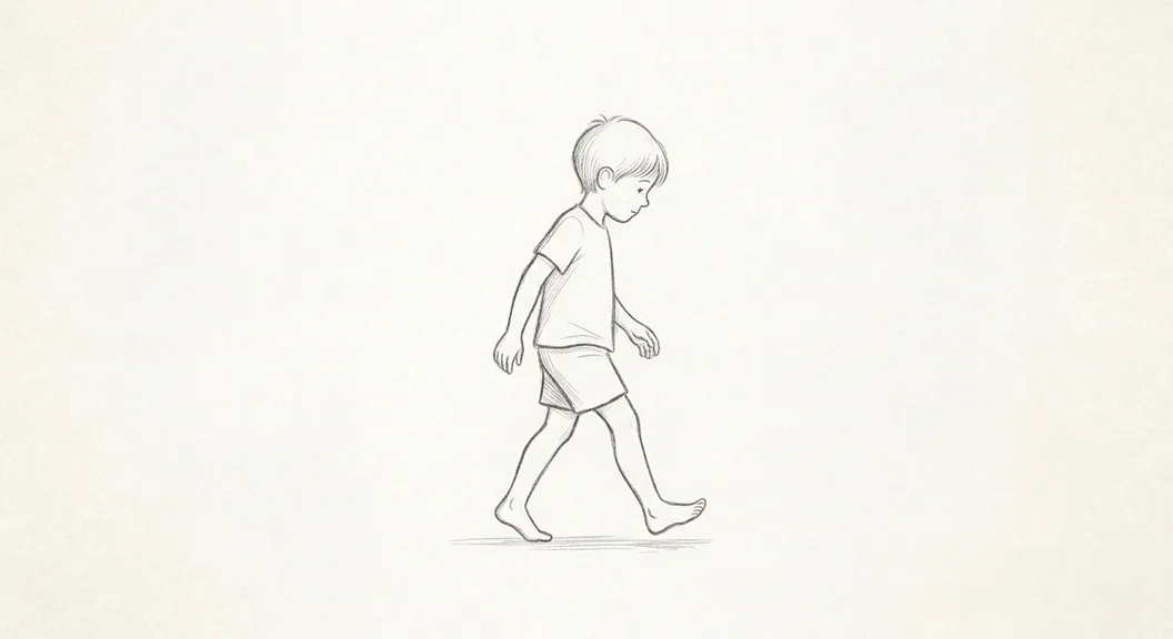 To walk quietly